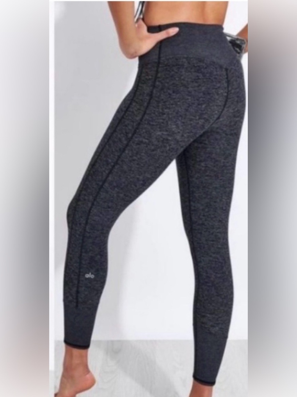 Alo Yoga Ribbed Lounge Yoga Pants Black M
